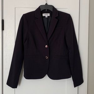 Calvin Klein 2 Button Blazer Navy Size 4